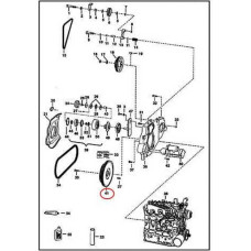 6726933 Маховик (с венцом) Bobcat