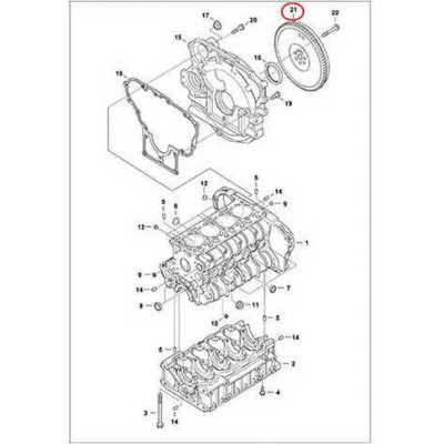 7000762 Маховик Bobcat