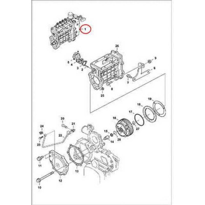 6698586 Насос топливный высокого давления (ТНВД) Bobcat