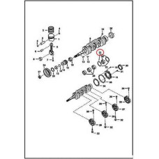3974945 Полукольцо коленвала, std (51,94 mm), верх Bobcat