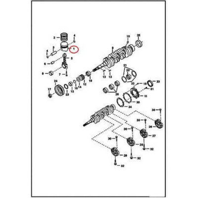 6689595 Поршень, Std Bobcat