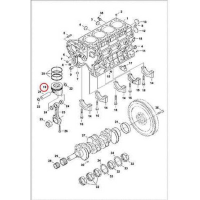 6698535 Поршень, стандарт Bobcat