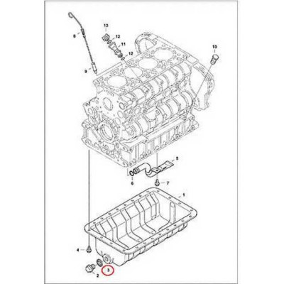 6631046 Прокладка (кольцо) пробки сливной Bobcat