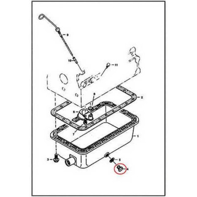 6686979 Пробка піддона зливна Bobcat
