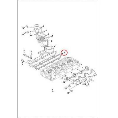 6680884 Прокладка впускного коллектора Bobcat