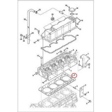 6698589 Прокладка ГБЦ (no notch) Bobcat