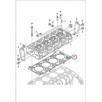 7000645 Прокладка ГБЦ (no hole) Bobcat