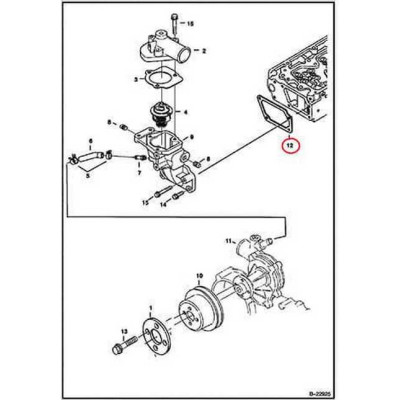 6680849 Прокладка корпуса термостата Bobcat