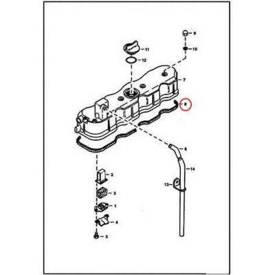 6598136 Прокладка крышки клапанов Bobcat