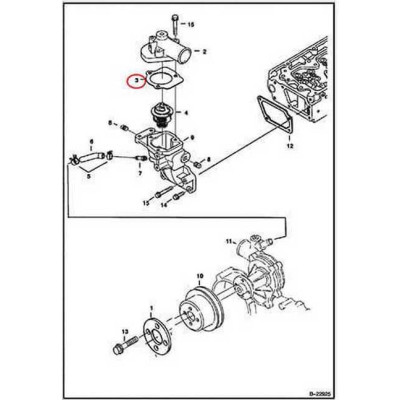 6685955 Прокладка крышки термостата Bobcat