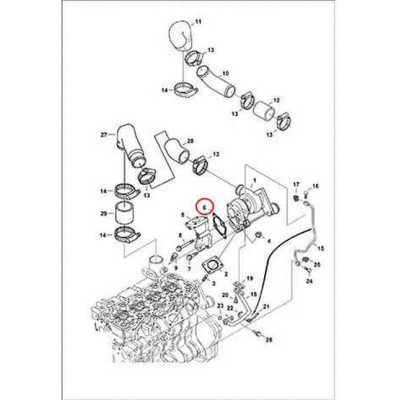 7008515 Прокладка турбокомпрессора Bobcat