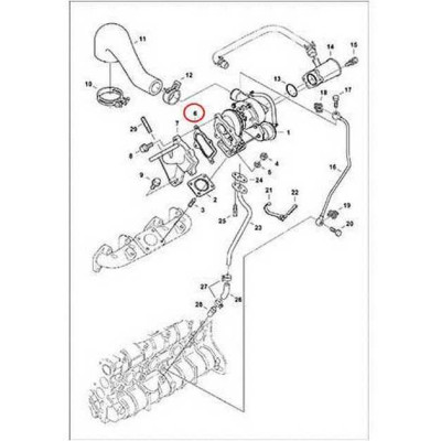 7000679 Прокладка фланца коллектора Bobcat