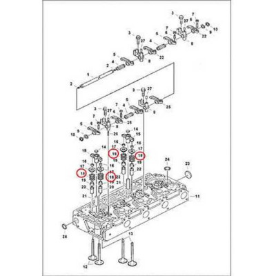 6680863 Пружина клапана Bobcat