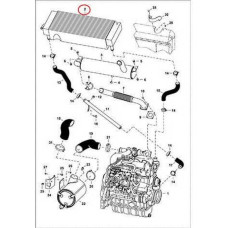 7152356 Радиатор водяной Bobcat