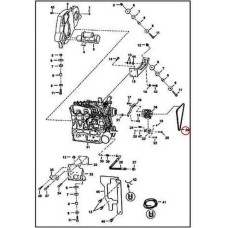 6675837 Ремень привода генератора Bobcat 6675837 Ремень привода генератора Bobcat
