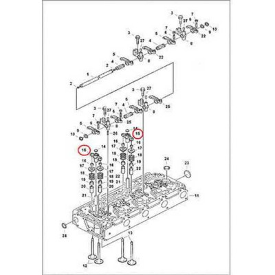 6698524 Важіль вала коромисел Bobcat