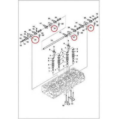 7000672 Стойка коромысла Bobcat