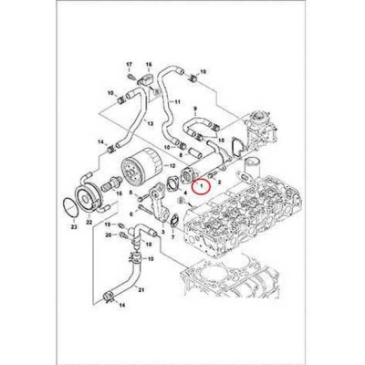 7000736 Теплообменник EGR Bobcat