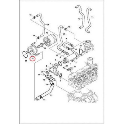 7008489 Теплообменник фильтра масляного Bobcat