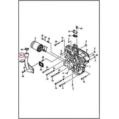 6719048 Труба маслозаливная Bobcat