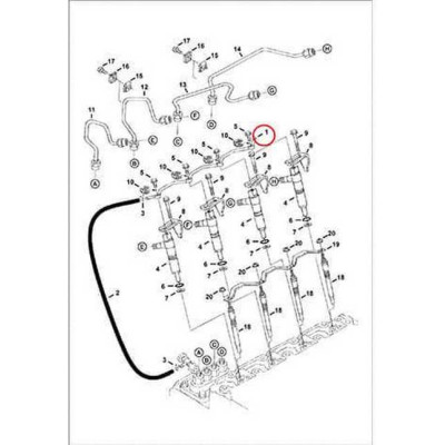 6684842 Трубка дренажная Bobcat