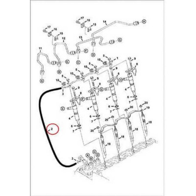 6974656 Трубка дренажная Bobcat