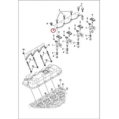 7000719 Трубка дренажна Bobcat