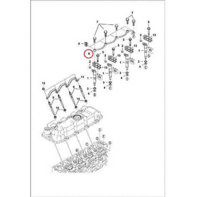 7008442 Трубка дренажна Bobcat