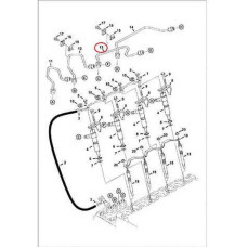 6684848 Трубка топливная высокого давления №3 Bobcat 6684848 Трубка топливная высокого давления №3 Bobcat