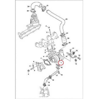 7017202REM/ 7017202EF/ 7017202 Турбокомпрессор Bobcat