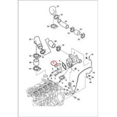 7008532 Фланец турбокомпрессора Bobcat