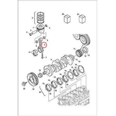 7008479 Шатун Bobcat