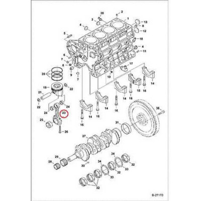 6692366 Шатун Bobcat