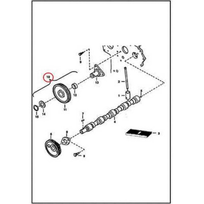 6684793 Шестерня вала промежуточного (со втулкой) Bobcat