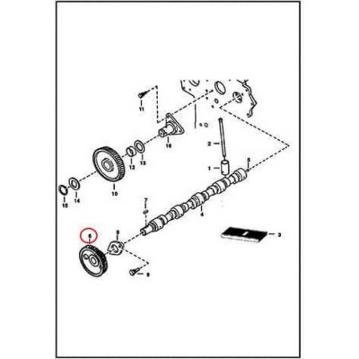 6692387 Шестерня вала распределительного Bobcat