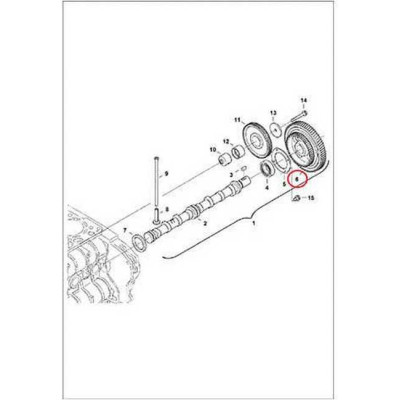 7000758 Шестерня вала распределительного Bobcat