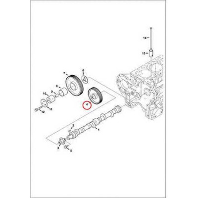 7017197 Шестерня вала распределительного Bobcat