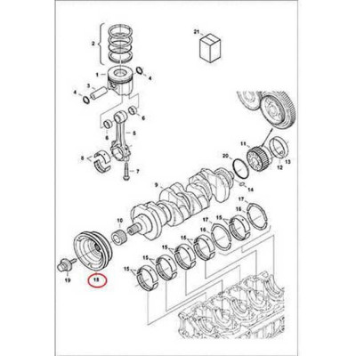 7000585 Шкив вала коленчатого Bobcat