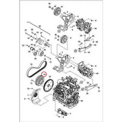 7141780 Шкив маховика Bobcat