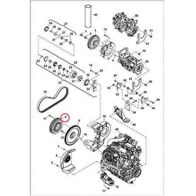 7229259 Шкив маховика Bobcat