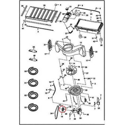 7100034 Шкив привода вентилятора, экспорт, 140 мм (Export) Bobcat