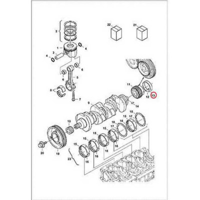 3974395 Штифт (вал колінчастий) Bobcat