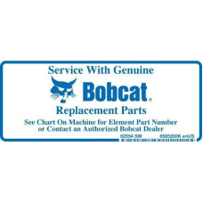 Наклейка "Обслуживание с запчастями Bobcat", 6565200 BOBCAT