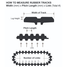 Гусеница погрузчика Bobcat (250 X 72 X 52) 6688373