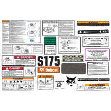 Комплект наклейок S175 Bobcat, 6904996 Комплект наклейок S175 Bobcat, 6904996
