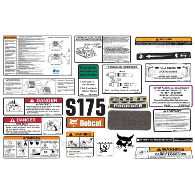 Комплект наклеек S175 Bobcat, 6904996