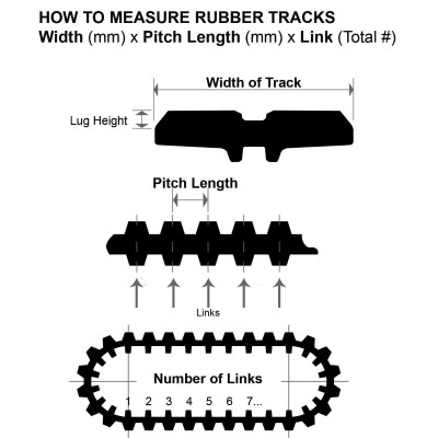 Резиновая гусеница для мини-экскаватора Bobcat 350x54,5x88, 6988847