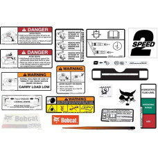 Комплект наклеек для внутреннего и внешнего перевода модели S750 Bobcat, 6990490