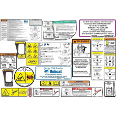 Комплект переводных табличек для внутреннего и внешнего перевода модели S570 Bobcat, 6990599