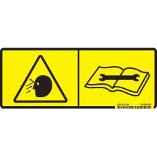 Предупреждающая табличка Bobcat, 7168039